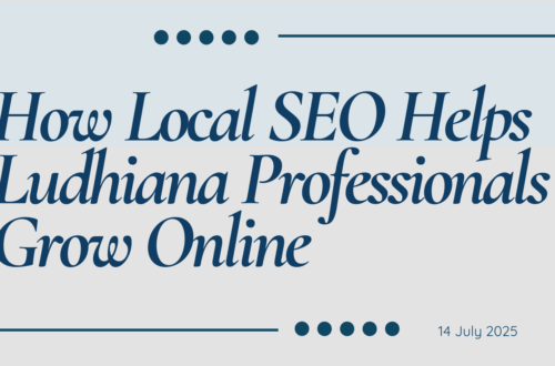 How Local SEO Helps Ludhiana Professionals Grow Online